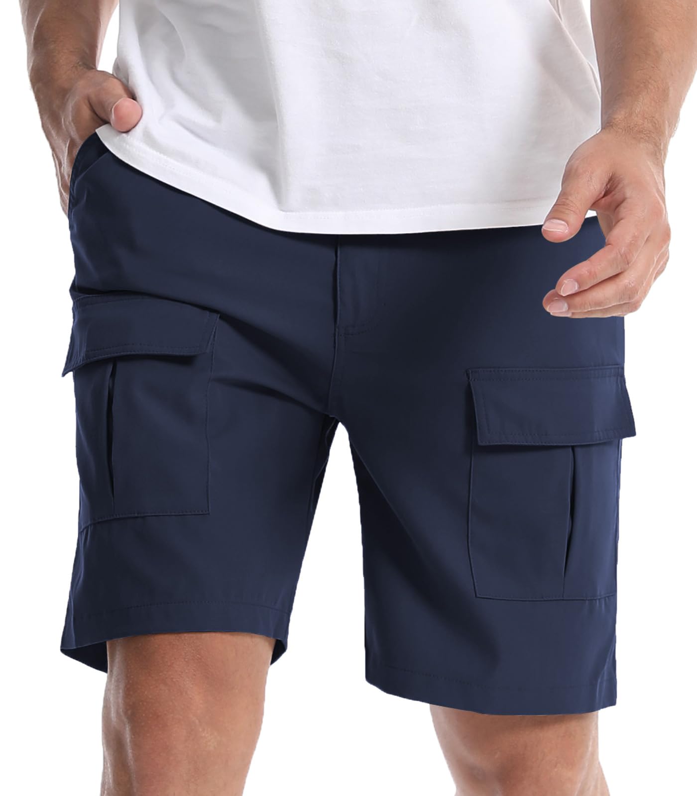 Suwangi Pantaloncini Uomo Cargo Corti Bermuda Chino Shorts Estivi Casual Pantaloncini Corti con 6 Tasche