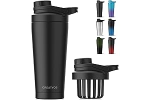 24 oz Stainless Steel Shaker Bottle: Premium Insulation and Leakproof Lid