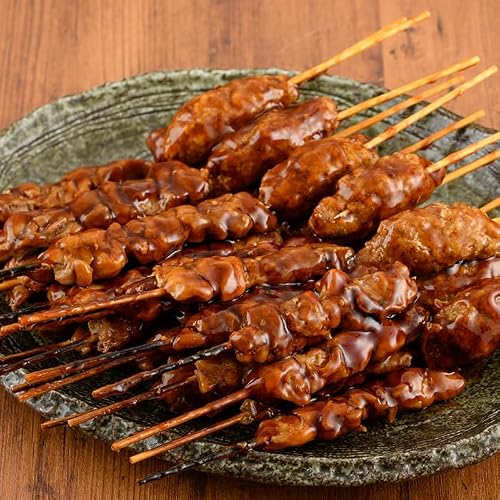 [湯煎で簡単調理]国産焼き鳥串とつくね串2種セット(合計24本・12本×2)鶏肉 焼鳥 小分け タレ漬け 冷凍[V-77][味鶏フーズ]