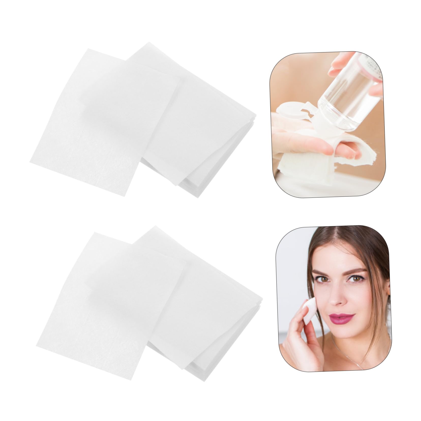FOMIYES 5 Set Di Dischetti Detergenti Per Il Viso in Morbido Cotone Per Il Tonico Del Viso Per La Rimozione Del Trucco E Dei Pelucchi Formato Da Viaggio 20 Confezioni * 5