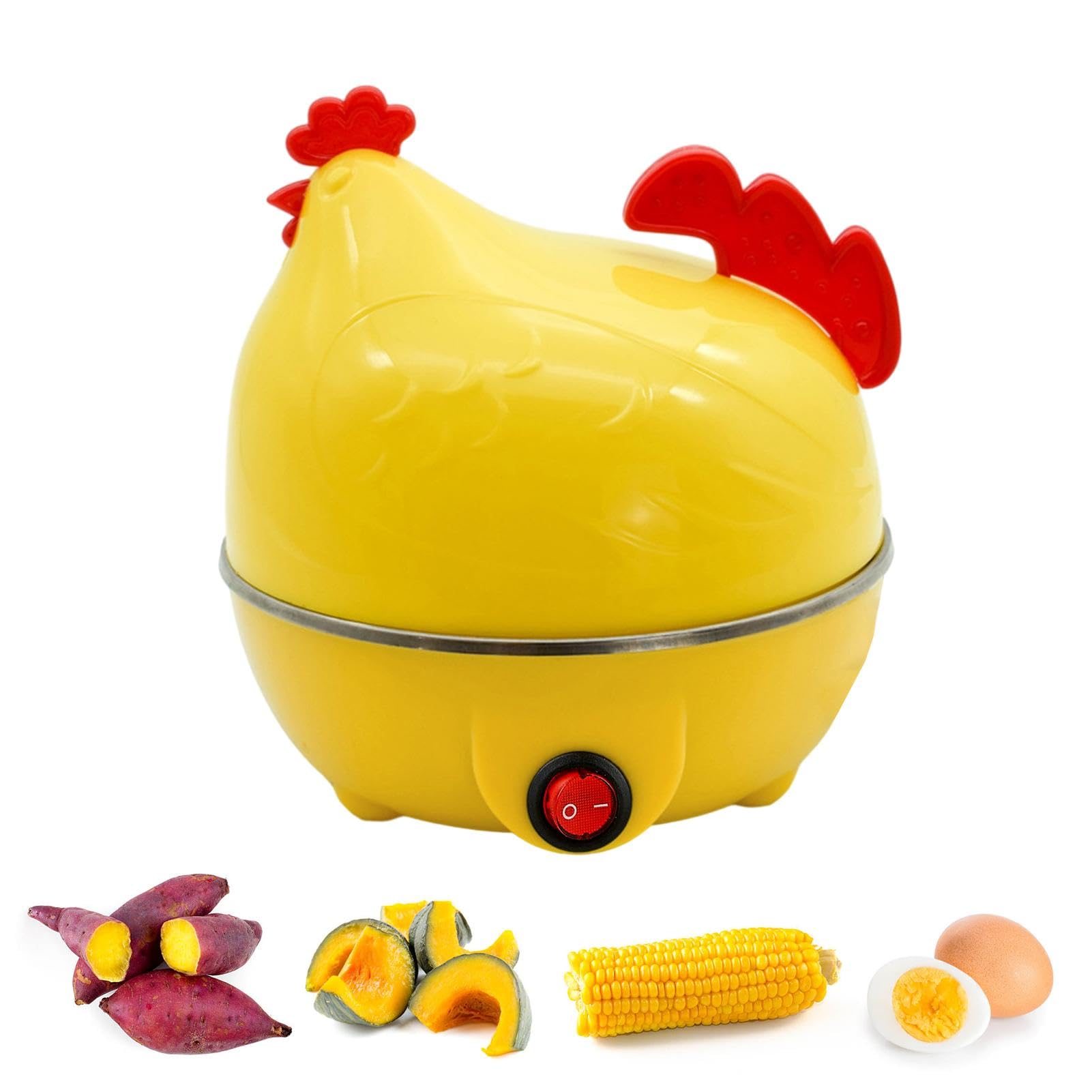 Egg Steamer - Rapid Egg Cooker For Hard Boiled, Soft Boiled Poached And Scrambled Eggs | Electric Egg Steamer With Auto Shut Off, Compact Egg Boiler For Perfects Eggs Every Time 7 Egg Capacity