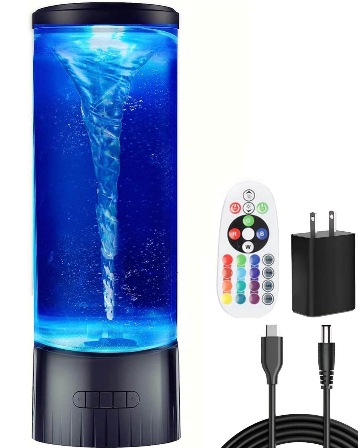 COLORLIFE Gran lámpara Twister, luz nocturna, remolino de agua, popular para el hogar, habitación, oficina, decoración, vacaciones, cumpleaños, fiesta, regalos de Navidad para él, niños, adolescentes