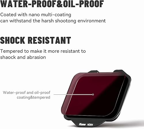 Miniatura 3 de Kase Kit de filtros con clip para Sony MCUV+LP+ND64+ND1000, filtro de cámara de densidad neutra, filtros de cámara de contaminación lumínica para
