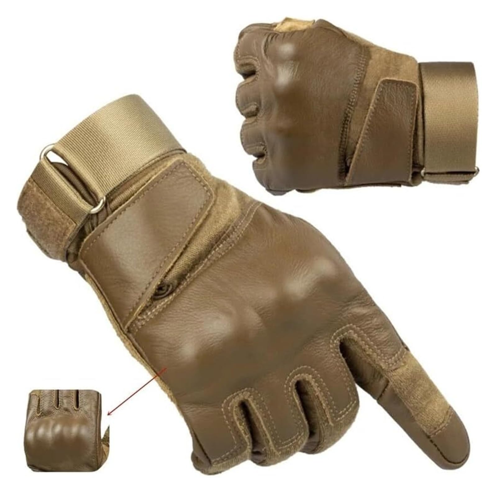 Guantes de Moto Unisex de Dedos completos - Térmicos de Cuero for Motocross, MTB, conducción (Verano, Invierno, frío, Ciclismo)