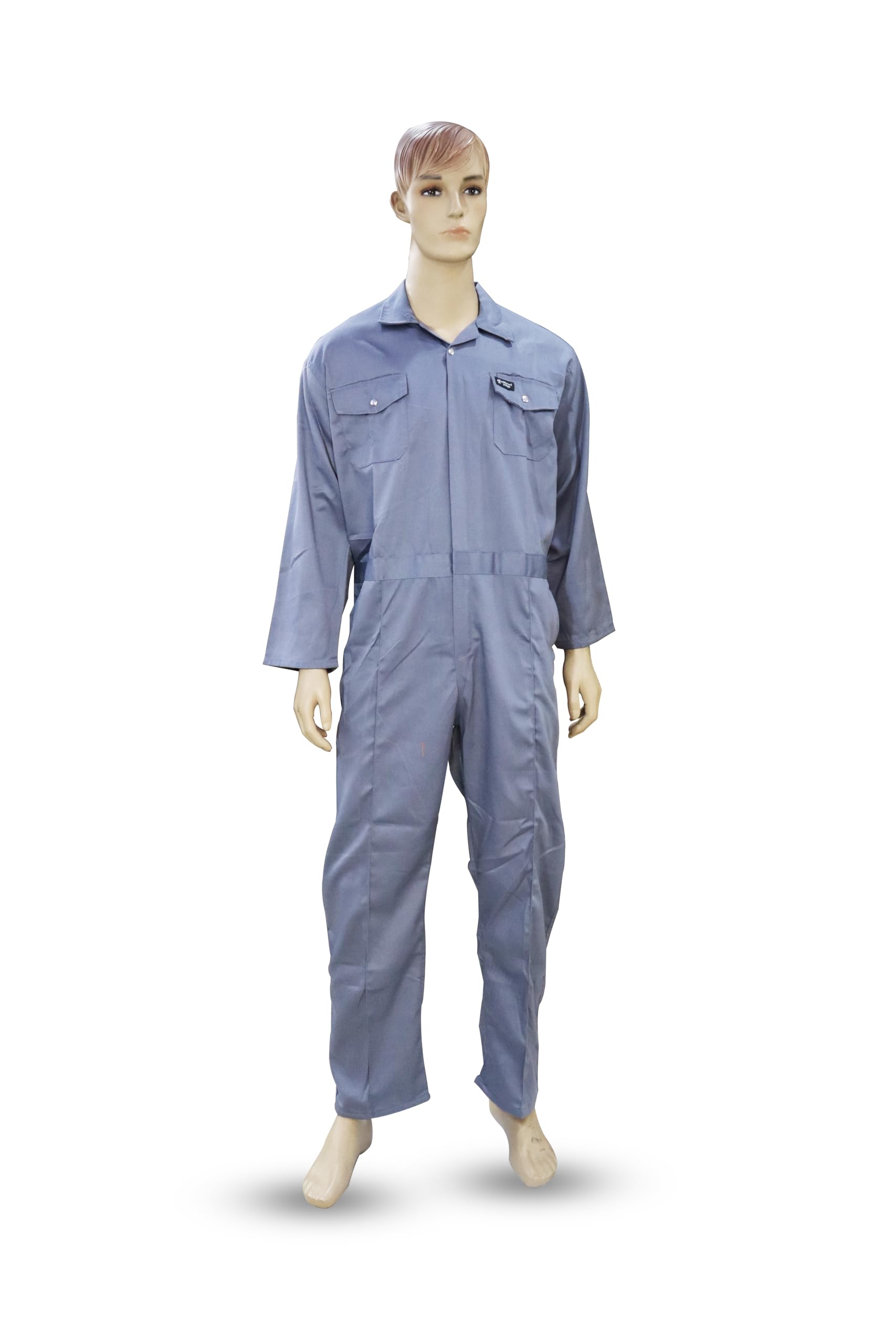 Men's Safety Coverall - Heavy-Duty Work Wear | Durable & Washable Material | Industrial, Construction, and Maintenance Uniform | Protective Full-Body Coverall with Multiple Pockets