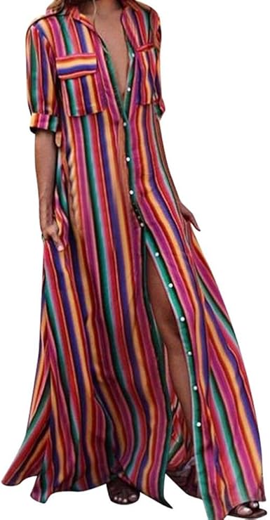 boho rainbow dress