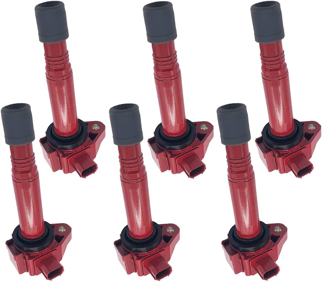 30520-5G0-A01 6pcs Set Ignition Coils Compatible with Acura MDX RDX RLX TLX Honda Accord Crosstour Odyssey Passport Pilot Ridgeline UF-713