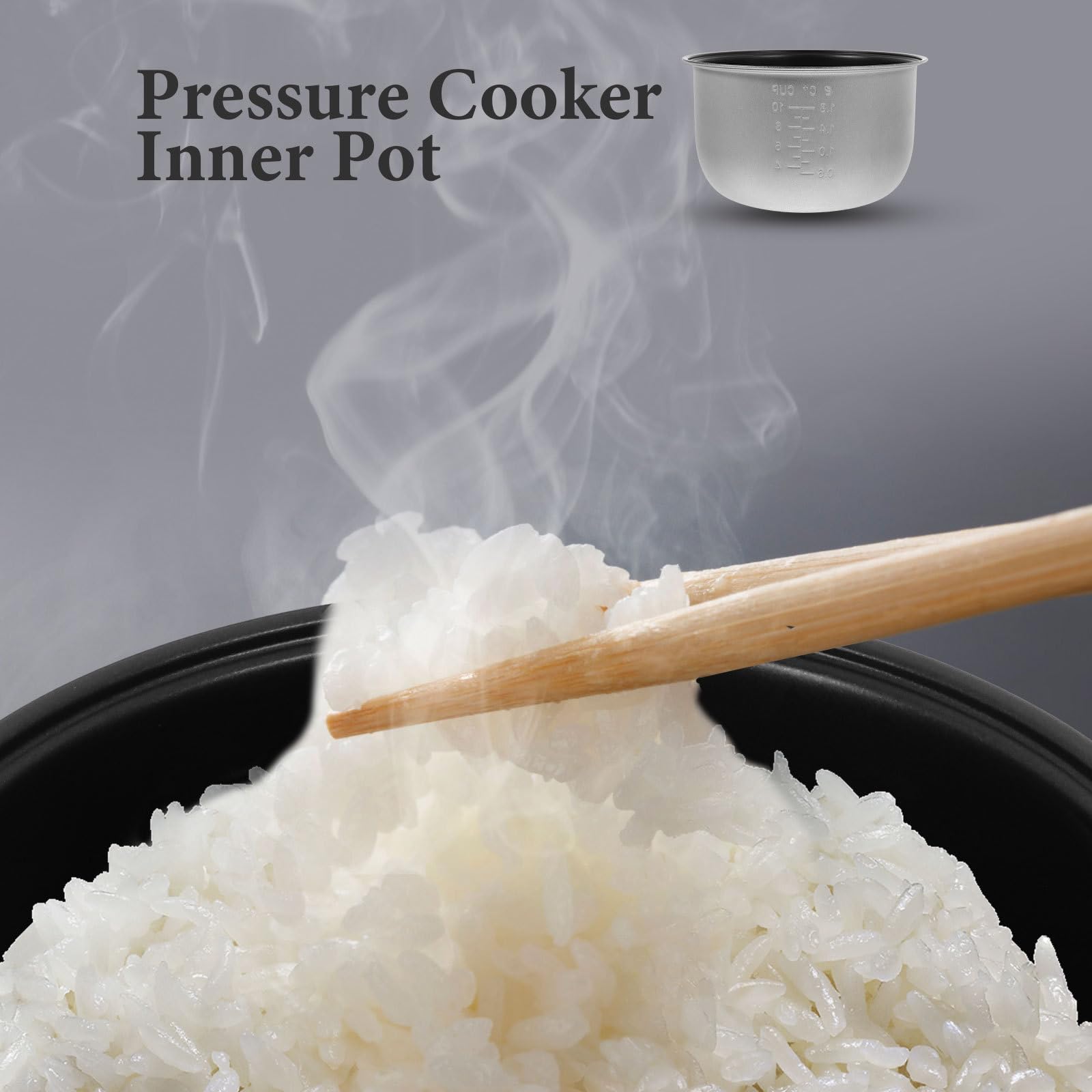 1juego Recambio Olla Interior Antiadherente para Olla Presión Eléctrica Capacidad Diseño Resistente y Práctico para Cocina Diaria