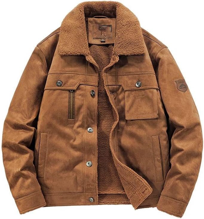 Xingfenly Men Warm Coats Plus Thick Jackets Male Fur Collar Winter Casual Jacket Outwear Thermal Cotton Clothing