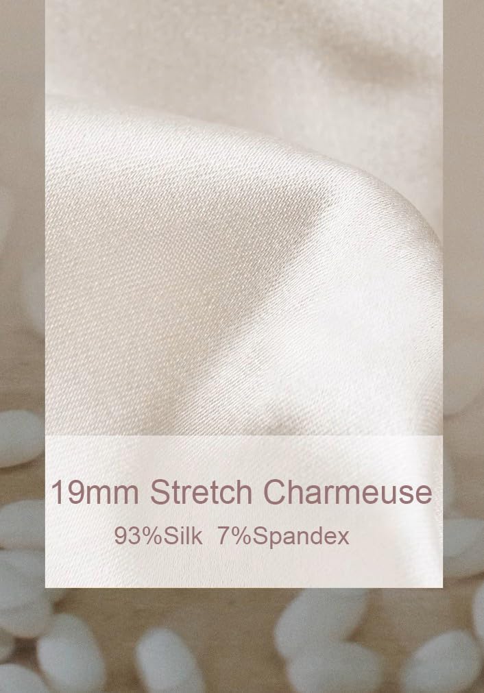 SilRiver Silk Deep V Lace Bralette for Women Lined Bra No Underwire - Comfortable Natural Feeling Underwear - Image 6