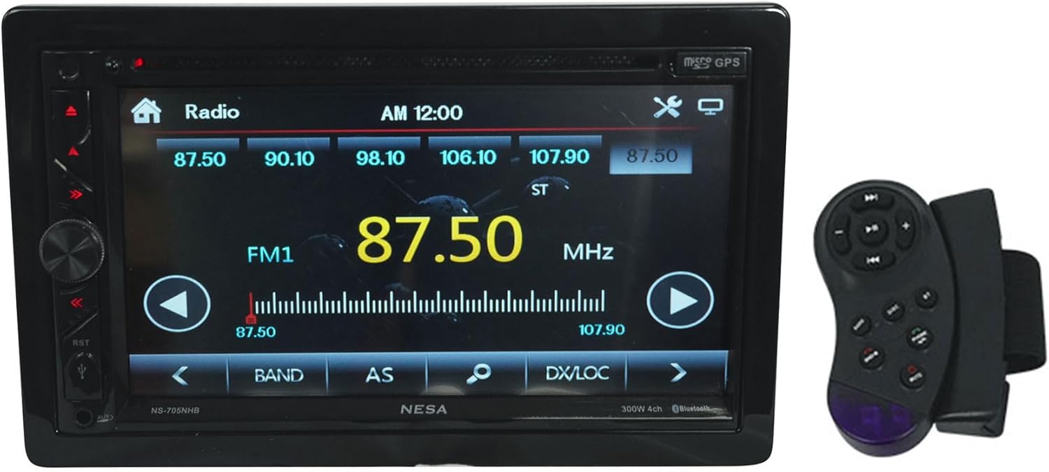 NESA NS-705NHB 7" Car Monitor 2-Din DVD Player w/Bluetooth/GPS/Android PhoneLink