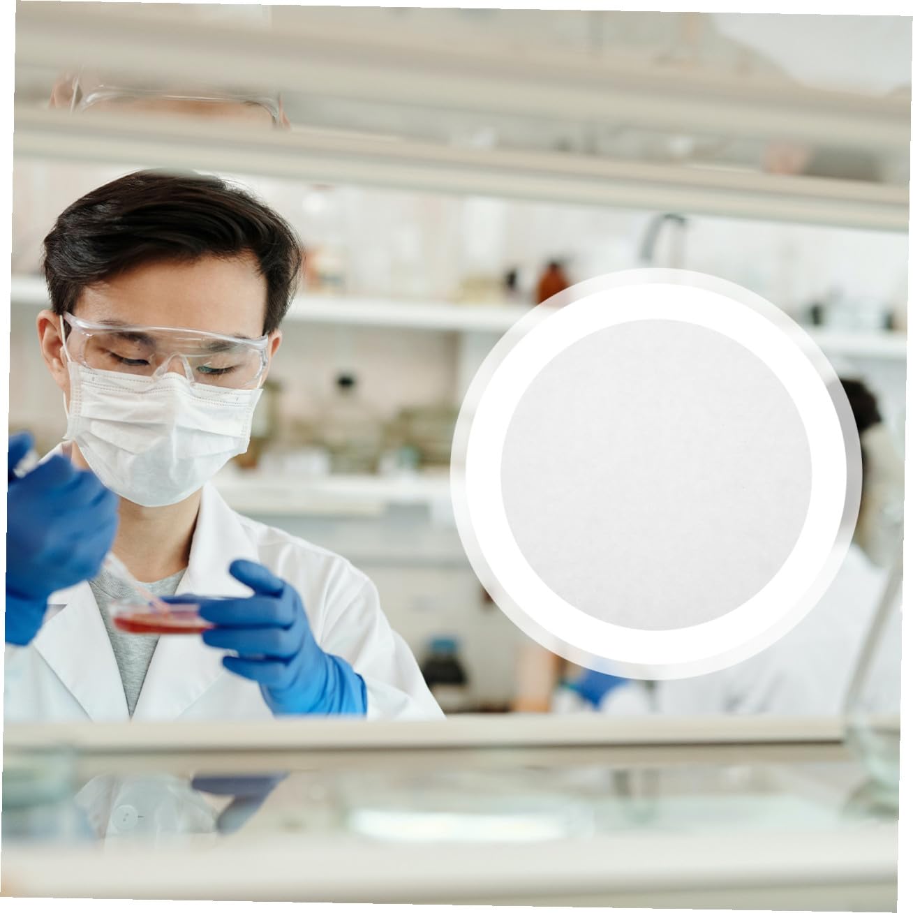 VILLCASE Discos de Papel de Filtro Cualitativo 100 18cm de Diámetro de Caudal Medio Papel Blanco para Laboratorio para Aplicaciones Generales y Experimentos
