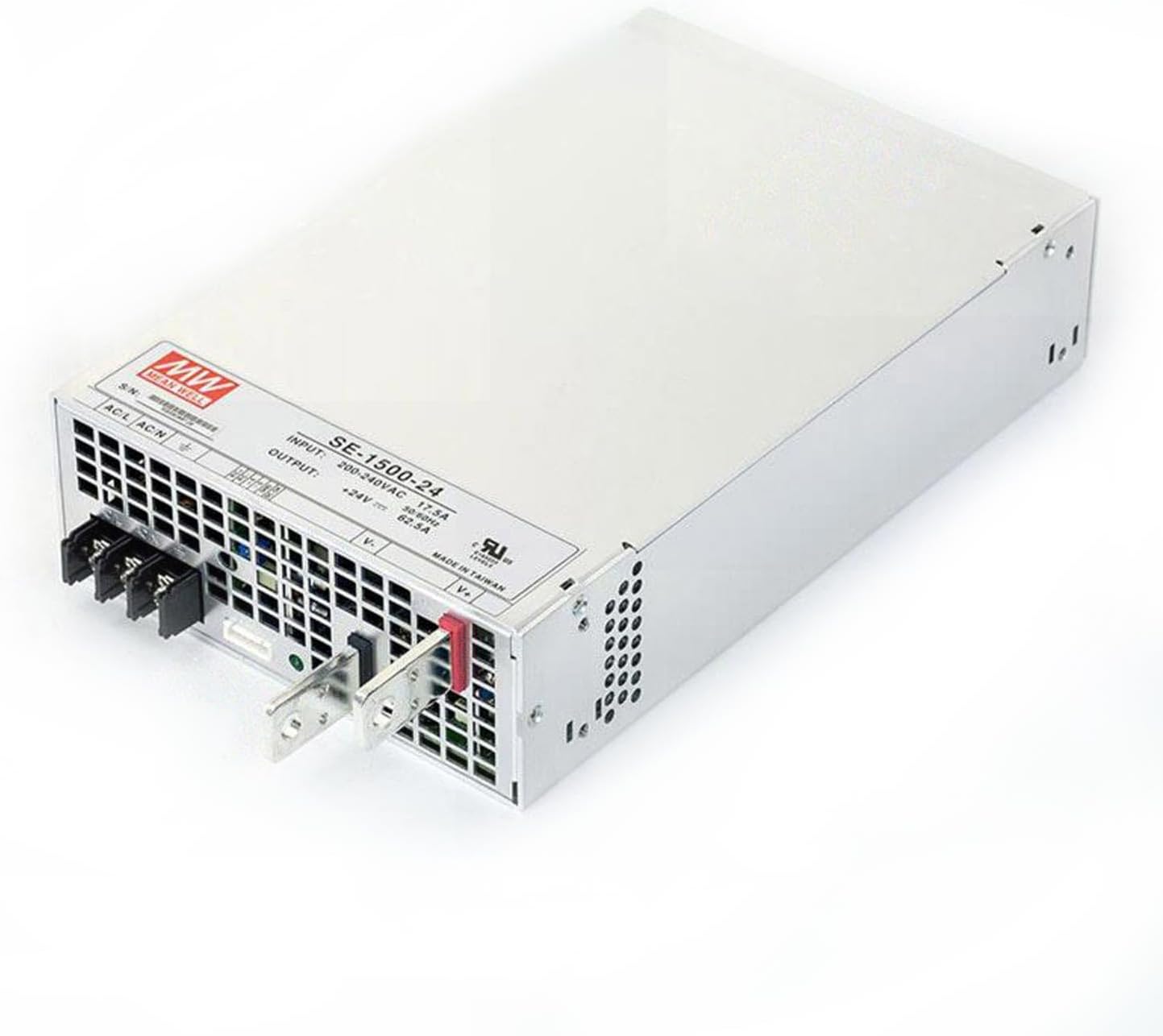 SE-1500-24 24V 62.5A 1500W Industrial High Current Power Supply - Reliable for Applications in Robotics, Automation, and Large-Scale Industrial Systems.