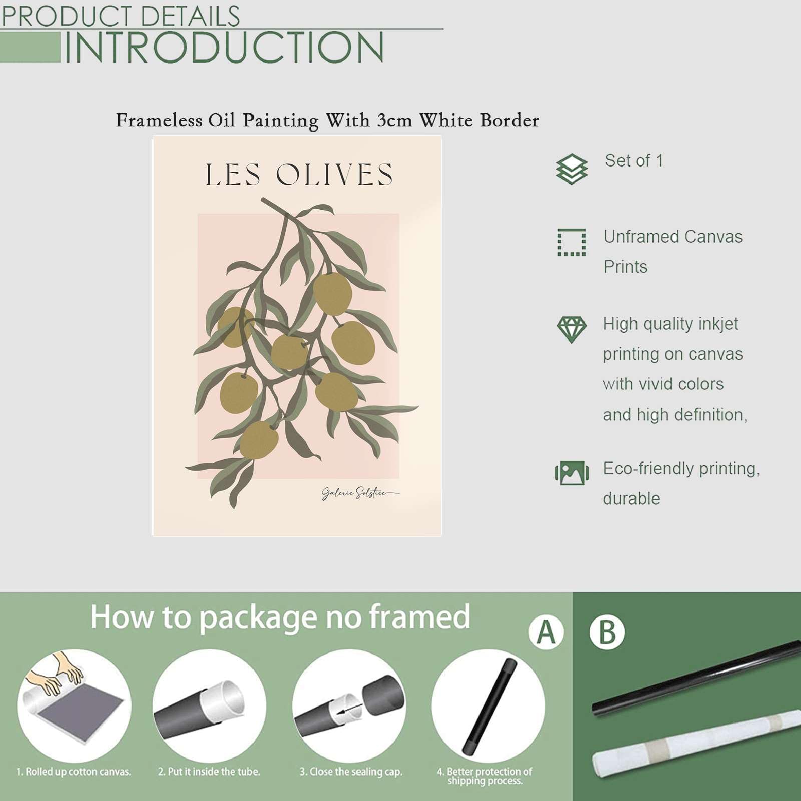 Amazon.com: Poster Wall Art Picture Olives Print Kitchen Wall Art