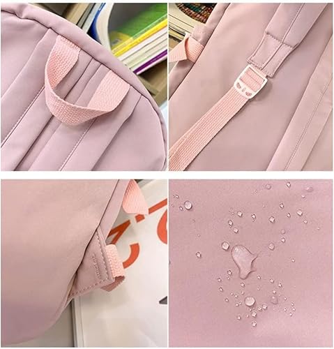 Miniatura 2 de Kawaii Laptop Backpack for Teens Girls Boys Cute Bookbag with 15.6 Inch Compartment(Pink)