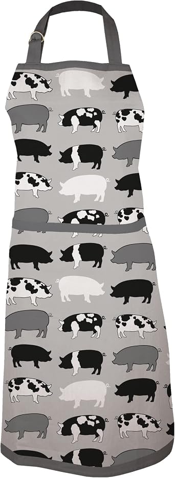 MUkitchen MUapron is 100% Cotton Premium Print Kitchen Apron with Pockets for Women and Men | Machine Washable and Durable |