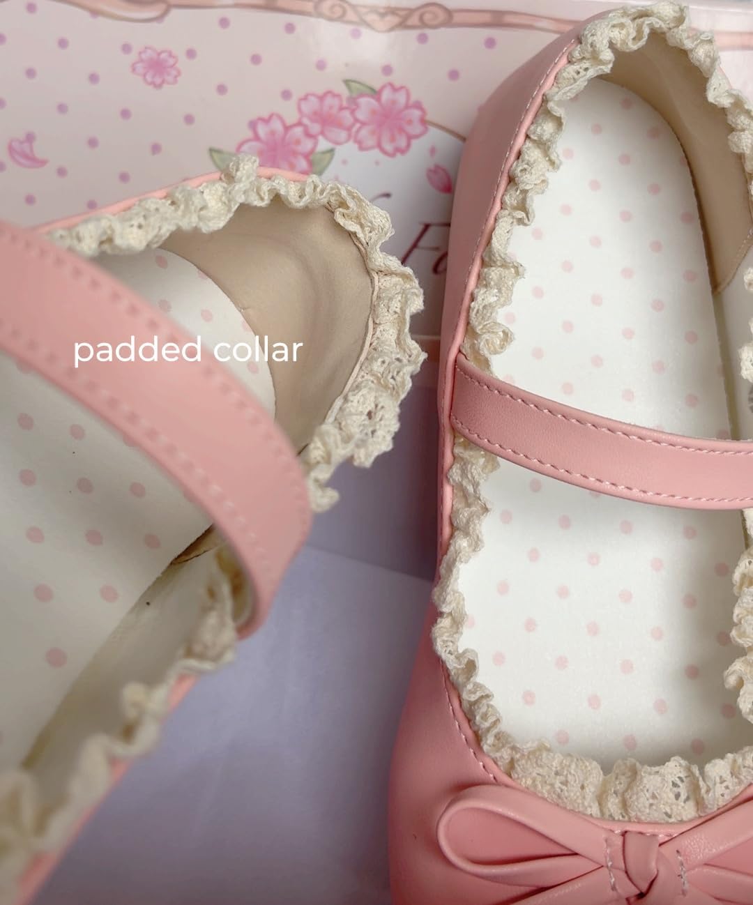 Daily Sweet Lolita Flats - Comfortable Mary Jane Shoes with Heart Buckle & Elegant Lace for Kawaii Fashion & Cosplay