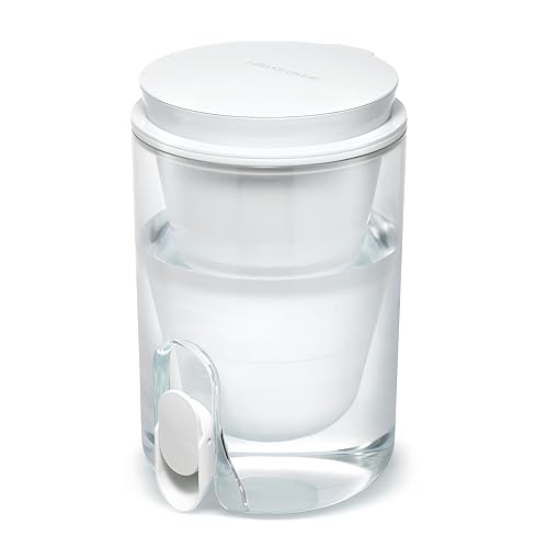 Miniatura 8 de LifeStraw Home Studio Dispensador de filtro de agua, 10 tazas, rosa orquídea, sin BPA, diseñado para todos los días, protege contra bacterias,