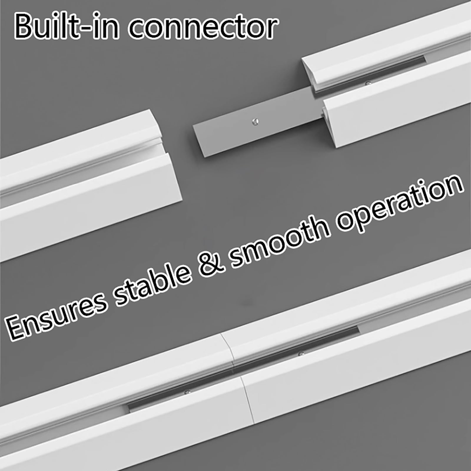Binario Per Tende In Metallo, Tenda Soffitto Lega Di Alluminio, Bastone Silenzioso E Resistente Con Montaggio A Divisorio Tra Soggiorno Camera Da Letto(White,1.2m(3.9ft))