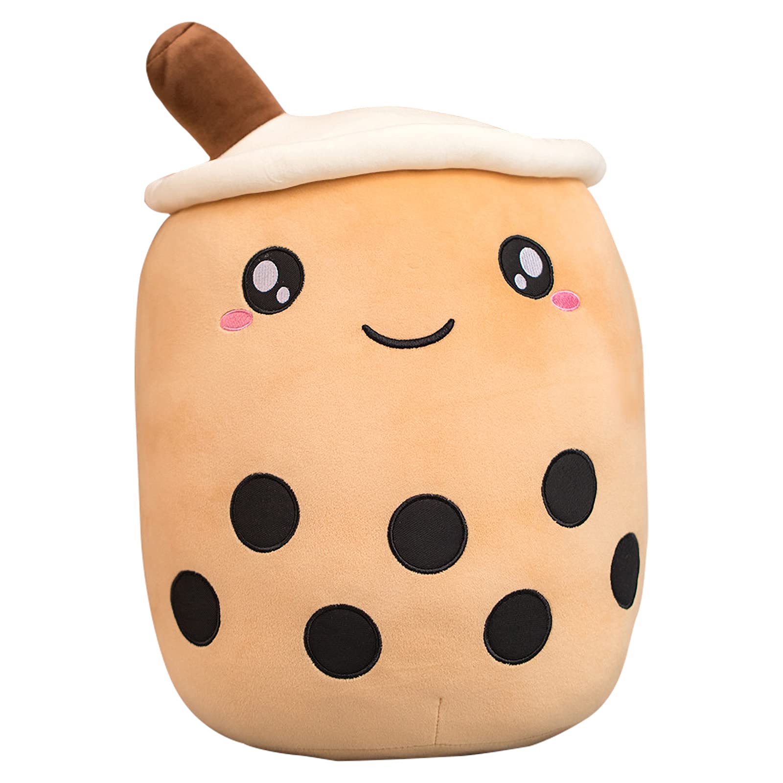 JUBAOPON Boba Plush Bubble Tea Plush Boba Milk Tea Plushie Pillow Cute Stuffed Plush Toy Gift for Ki