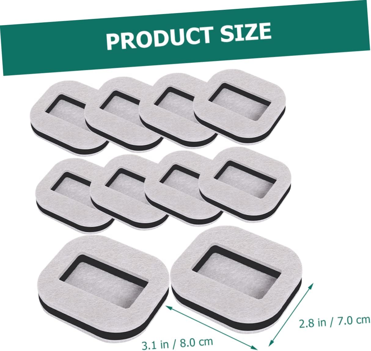 DOITOOL 30pcs Chair Caster Cups Felt Furniture Protectors for Hard Floors Noise Reduction and Stability Suitable for Office Chairs Sofas Wheelchairs and More