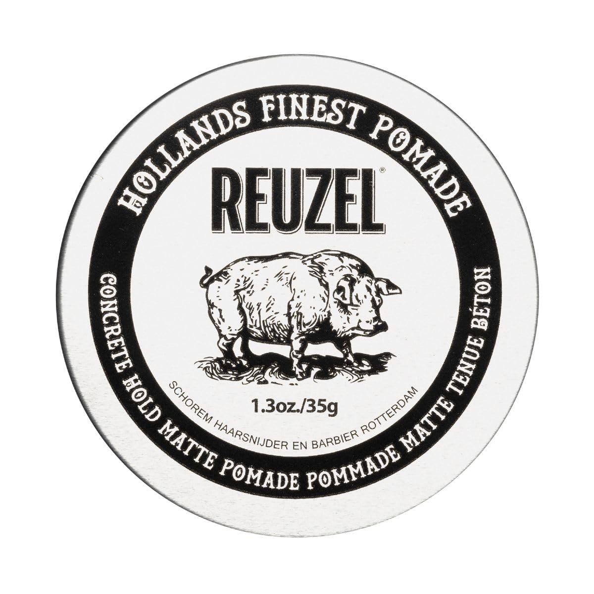 Reuzel Pommade mate à tenue concrète, pommade à tenue extra ferme pour une coiffure forte et naturelle 3,38 oz/95g