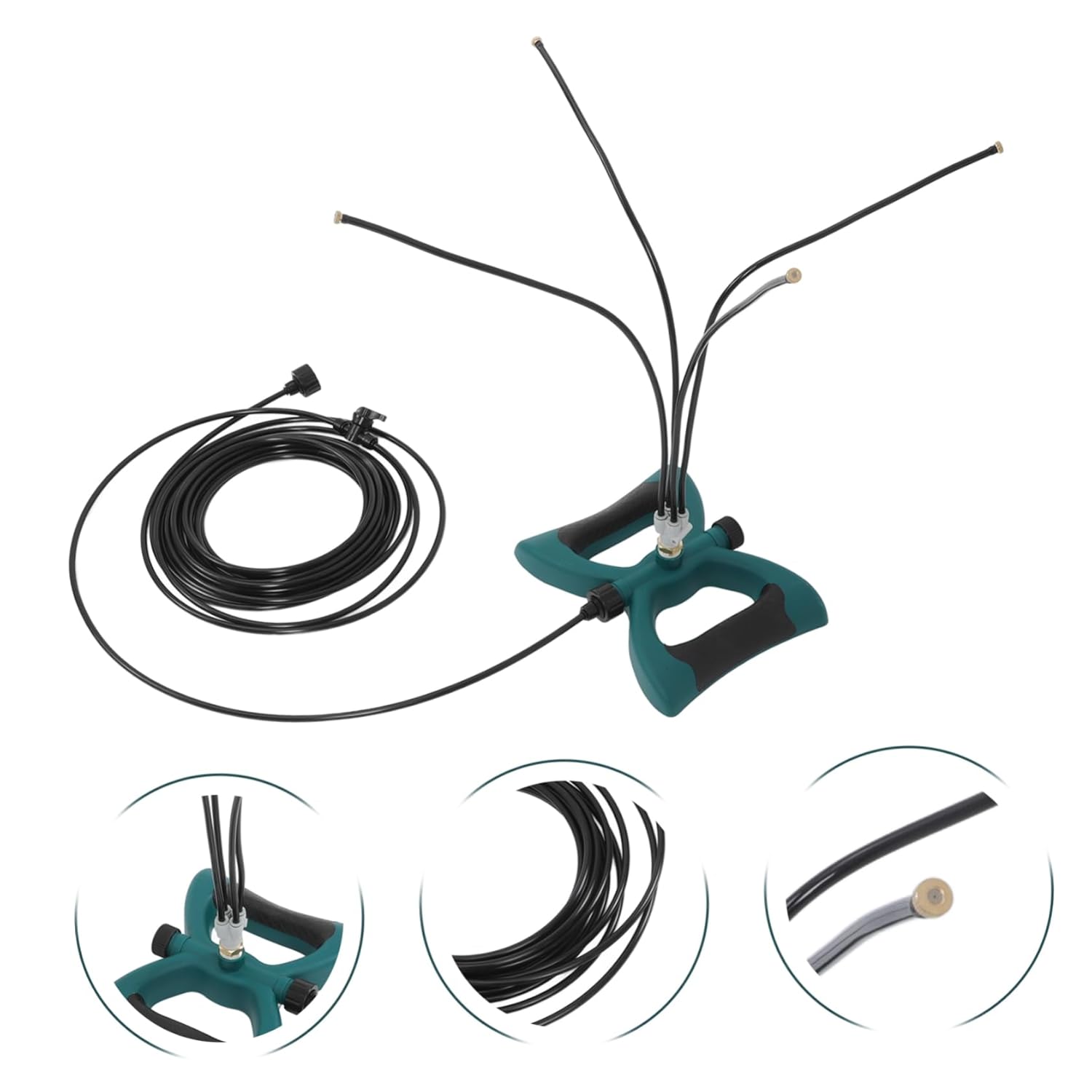 BESPORTBLE 1 Set Misting System for Outdoor Cooling Patio Mister Kit with Extension Hose Dust Suppression for Garden Freestanding Design for Easy Placement