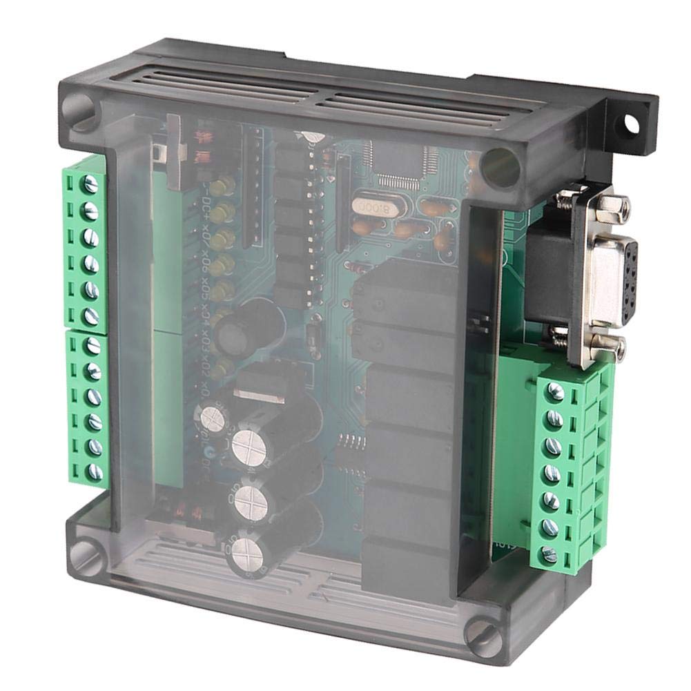 Scheda PLC, DC24V FX1N-14MR DC 24V 5A Scheda di controllo industriale PLC Logica programmabile Uscita relè, Supporti per GX developer o GX works2