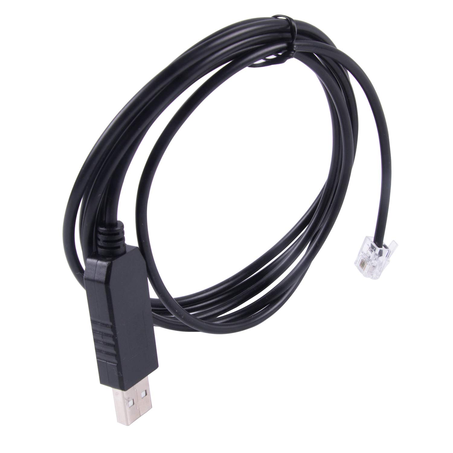 Câble USB Vers RJ11 Pour Skywatcher EQ6 EQ5 HEQ5 EQMOD ASCOM PC Pour Connecter Le Contrôleur Manuel Synscan (500 Cm, USB Vers RJ11 6p4c