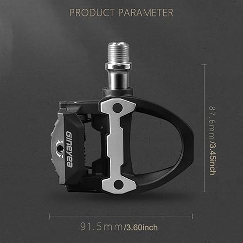 Miniatura 7 de Pedales de clip de bicicleta de carretera, pedales de ciclismo de carretera sin clip con tacos compatibles con SPD-SL