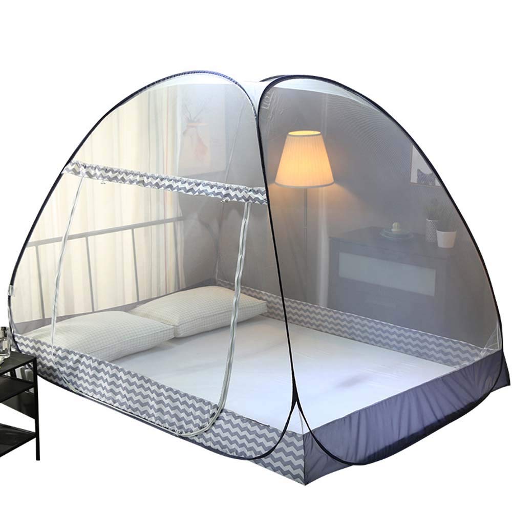 Moustiquaire de voyage contre piqûres camping pliable sans installation lit