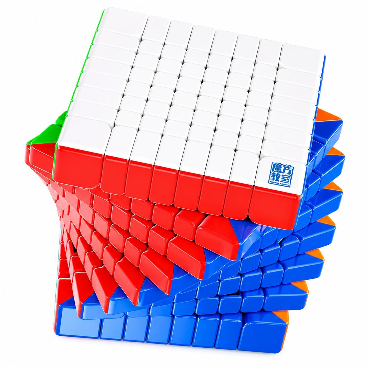 Kiditos MoYu Meilong Professioneller Speed Cube 20,3 x 20,3 cm, kein Abziehbild, für Klassenzimmer, 70 mm groß, magisches Puzzle