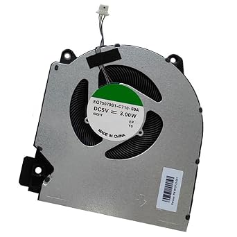 GPU Cooling Fan Replacement for HP Victus Pavilion Gaming 7/8 60W RTX3050 Graphic Version 16-D 16-E TPN-Q263 TPN-Q264 Series Laptop EG75070S1-C710-S9A M75722-001 5V 3W 4PIN