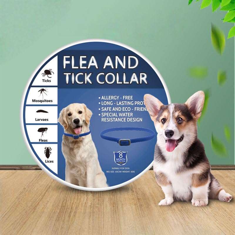 2 PCs Dog Collar Repellent: Repellent Collars for Dogs Adjustable Water-Resistant Collar for Puppies and Dogs,Nblue - Image 3