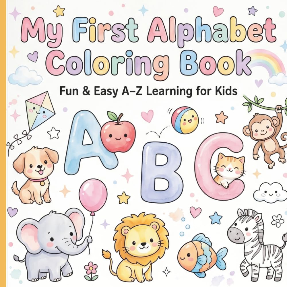 My First Alphabet Coloring Book | Fun A–Z Learning for Kids Ages 3–5