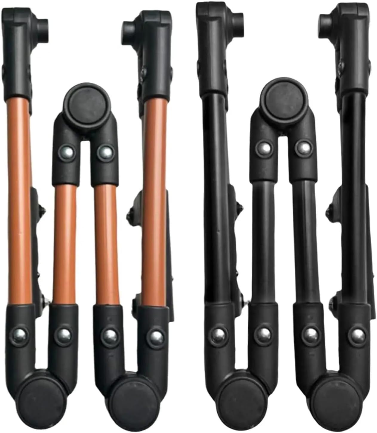 Utility Wagon Handle Folding Wagon Push Handle Outdoor Camping Wagon Handle Adjustable Removable Easy to Install Gathering Camper Special Pushbar(Black)