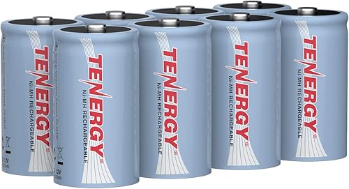 Vista 9 de Tenergy Batería NiMH D de 10000 mAh, batería recargable de alta capacidad de tamaño D, baterías de celda D de alto drenaje para linterna, paquete