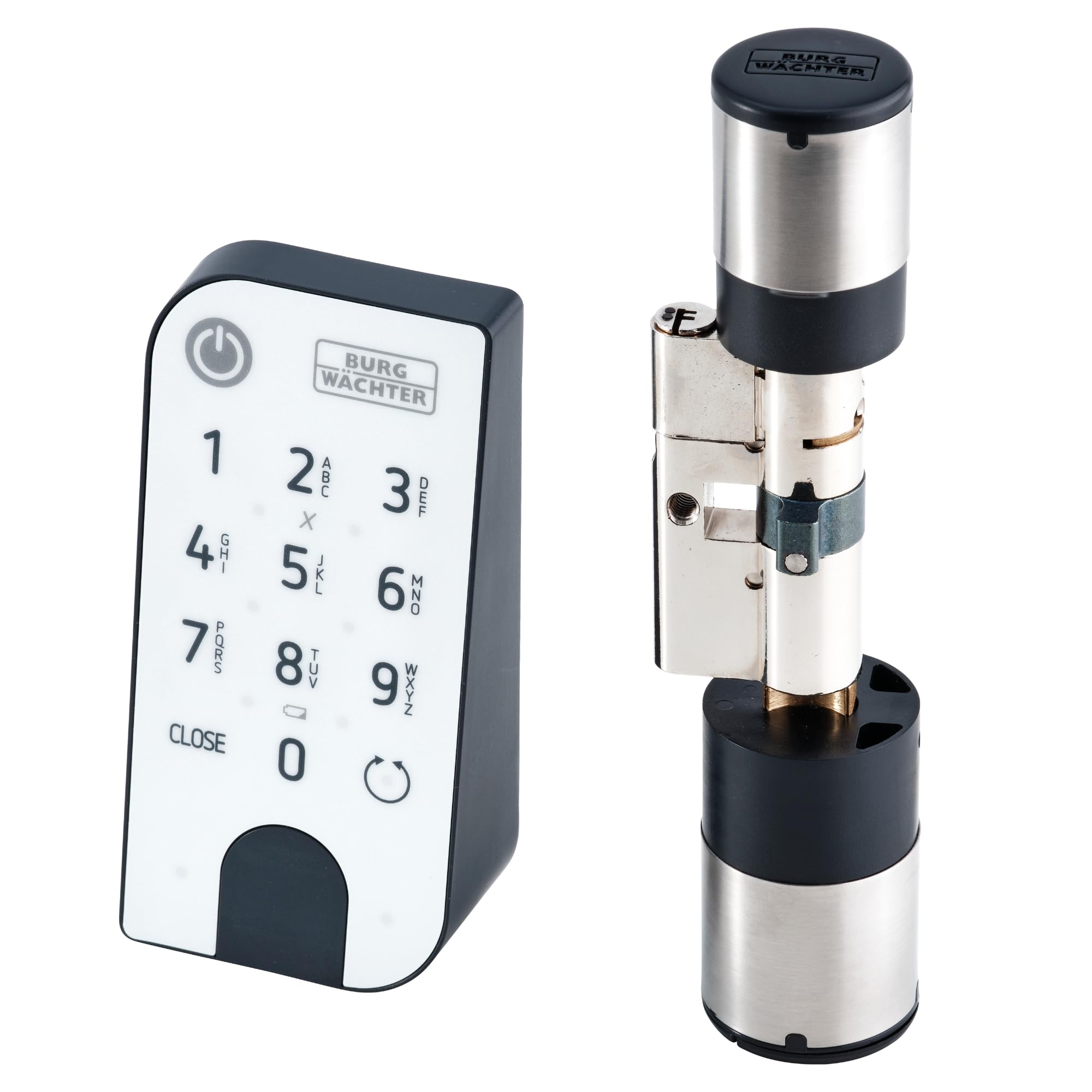 Burg Wächter Elektronisches Türschloss Tse Business Set 5012 Fingerscan BURG-WÄCHTER Elektronisches Türschloss, Zylinder und Keypad, Öffnung