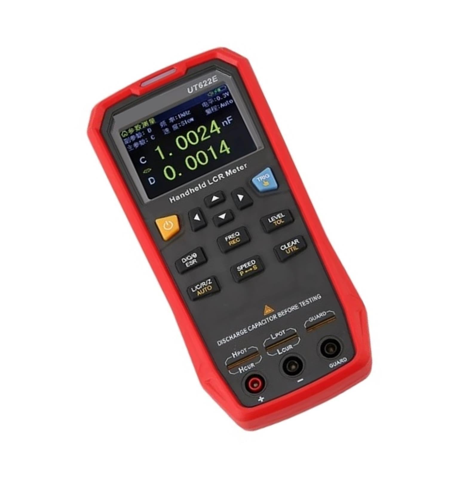 Medidor de puente LCR digital portátil UT622E 100 Hz-100 kHz