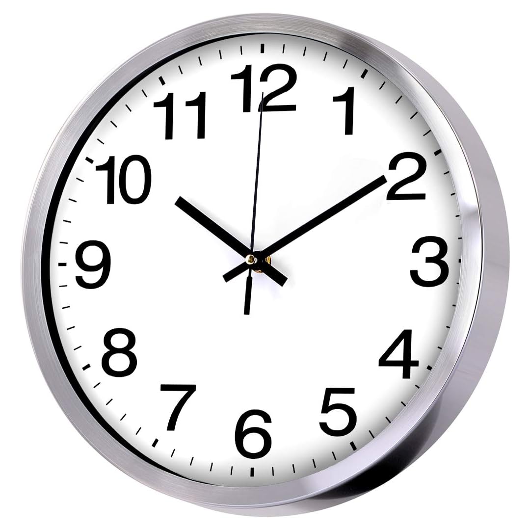 Modern Non-Ticking Quartz Wall Clock