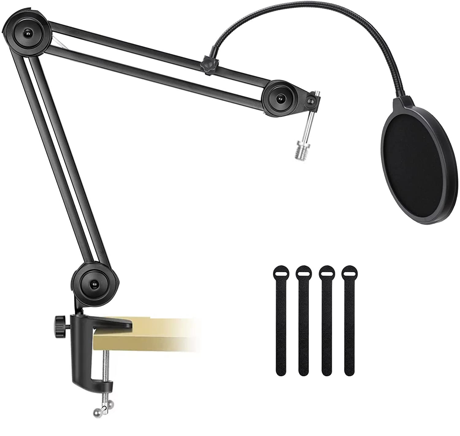 IMAGINEA Microphone Arm Stand with Pop Filter, Professional Adjustable