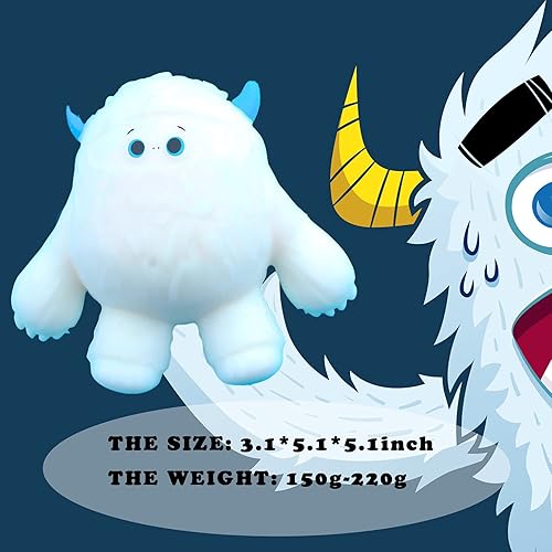 Miniatura 4 de Divertidas y lindas bolas con forma de monstruo de nieve, perfumadas, juguetes para aliviar el estrés, para niños y adultos, juguetes sensoriales