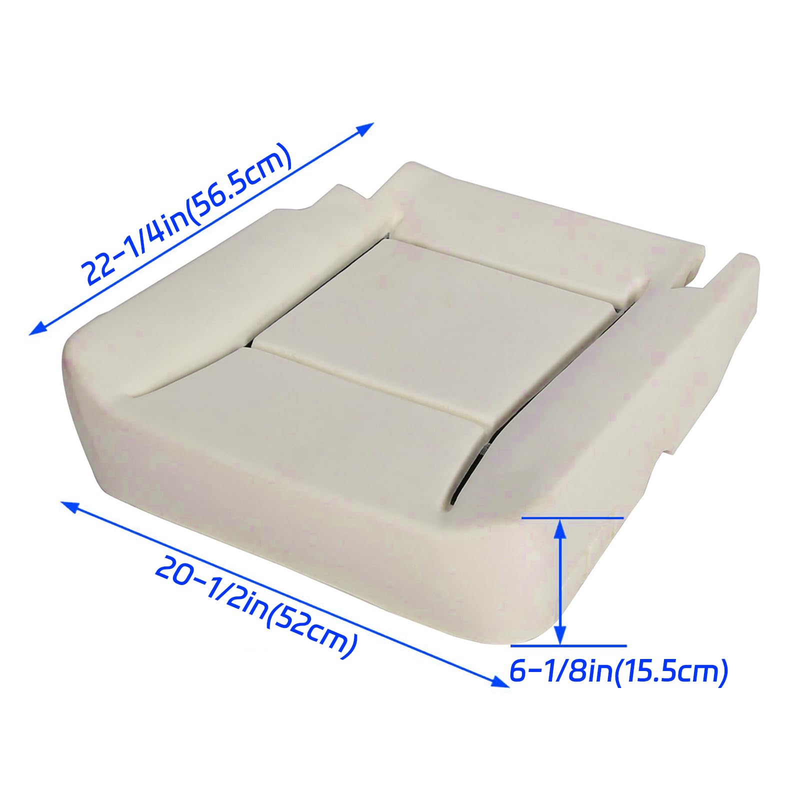 7BLACKSMITHS Left Driver Side Seat Bottom Cushion Compatible with 2006-2010 Dodge Ram 1500 2500 3500 4500 5500 Pickup Truck Lower Cushion Pad Replacement for 5180021AA