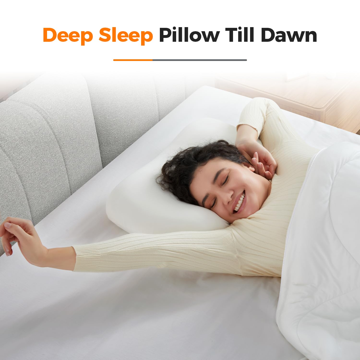 Jamdok Cuscino da viaggio in memory foam per dormire, cuscino ergonomico compatto per il collo con borsa portaoggetti, fodera rimovibile liscia e fresca, portatile, adatto per viaggi di lavoro