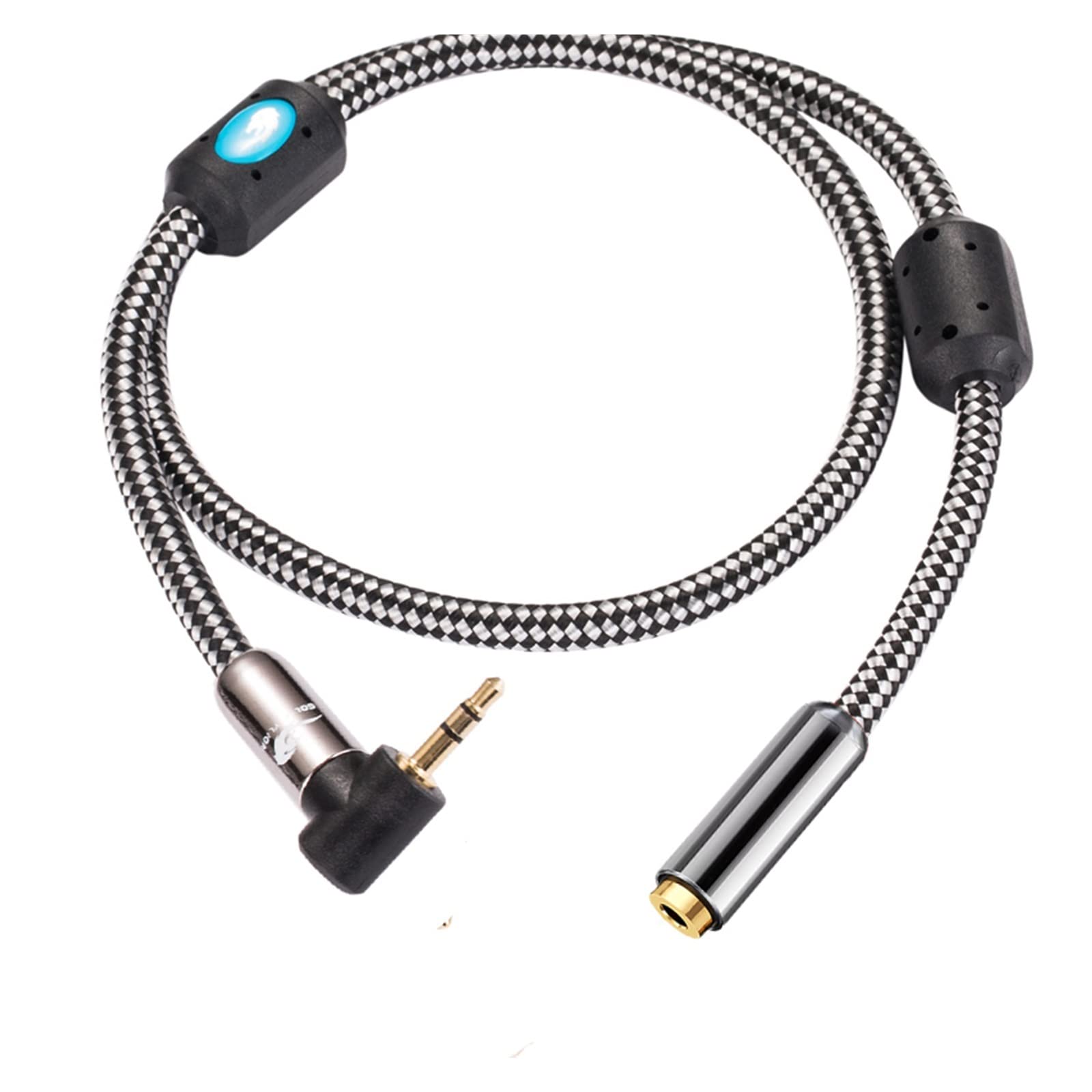 Câble audio d'extension de 3,5 mm avec mini-prise coudée 3,5 mâle à femelle compatible avec le casque de voiture PC Câble mobile 1M 2M 3M 5M 8M 10M ( Color : White (Straight) , Size : 10meter )