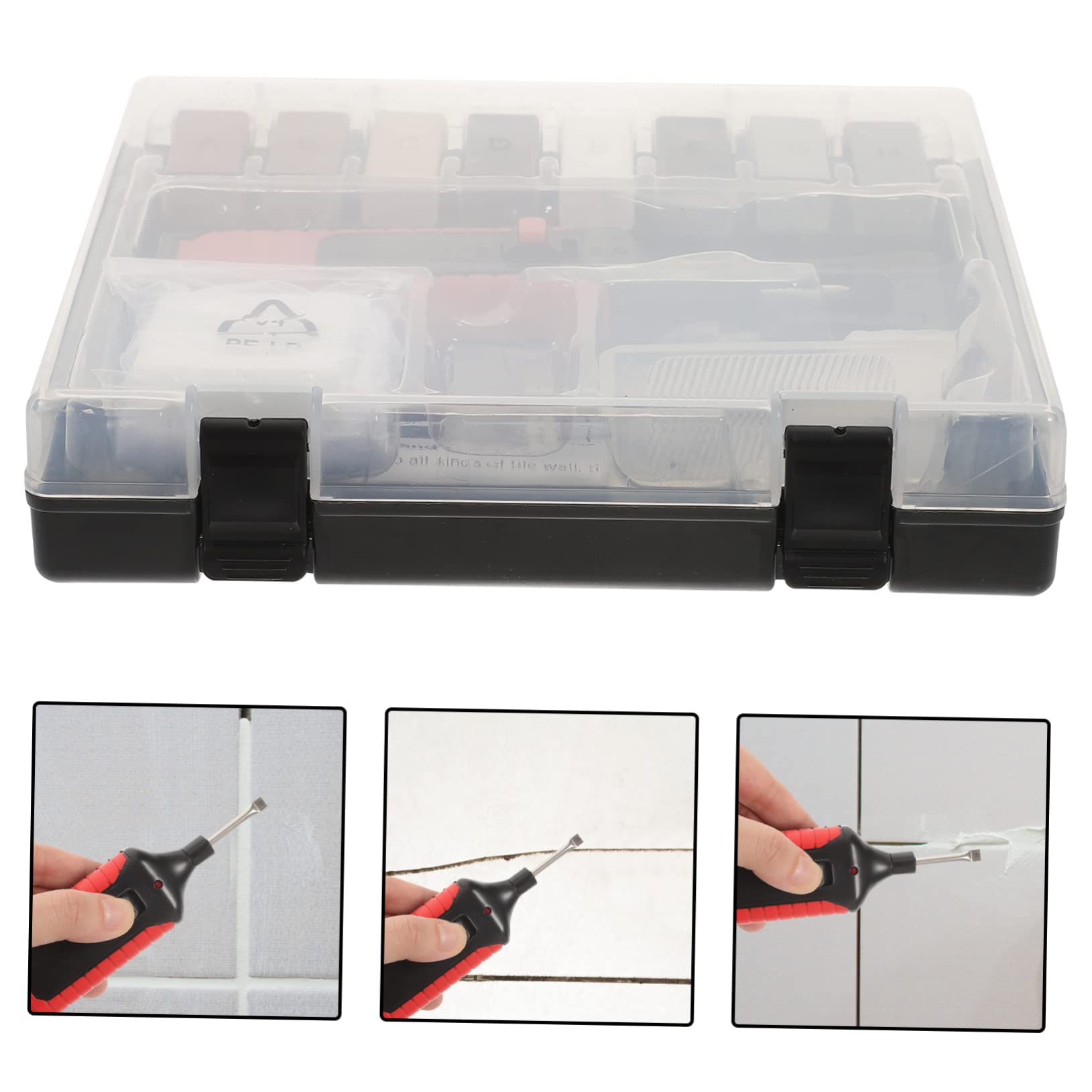 UKCOCO 1 Juego Juego de reparación de pisos azulejo pegatinas equipo Kit de reparación de azulejos Restauración de azulejos relleno de grietas kit de reparación de bañera cera