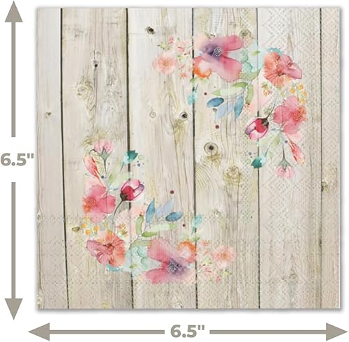 Miniatura 5 de Stonehouse Collection Juego de platos y servilletas de papel rústico | 20 platos de 9 pulgadas y 20 servilletas | 40 piezas en total | Platos de