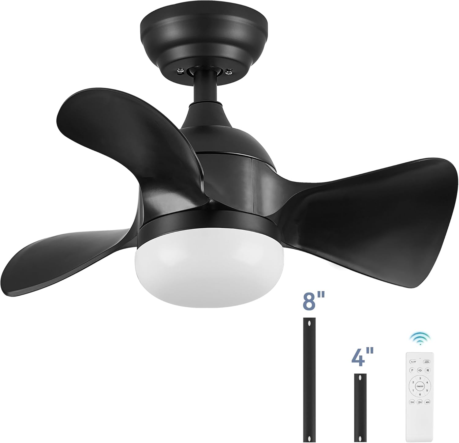 LEDIARY 23" LED Ceiling Fans with Lights Small Ceiling