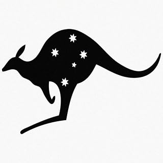 Australia Southern Cross Stars Constellation Australian Kangaraoo Animal Vinyl Sticker Decal for Car Truck Motorcycle Windows Bumper Laptop Home Wall Decor - Many Colors & Sizes