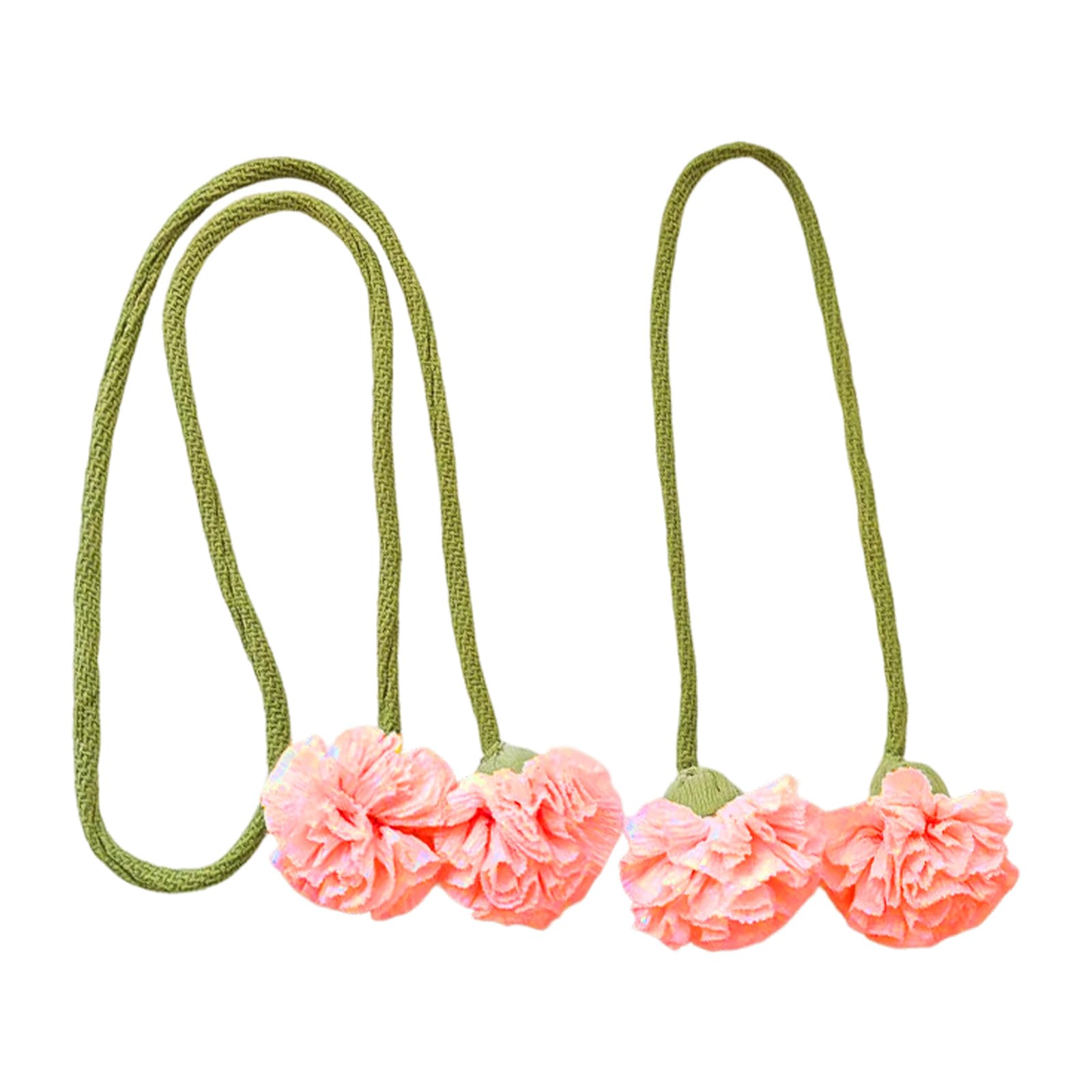 Buxuaaaa Drape Tieback Holders Curtain Tiebacks Flower Curtain Buckles Rope Decorative Curtains Holdbacks for Offices Home Decors Tiebacks